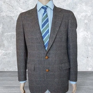 Vintage Crickteer Blazer Herren 38 Wolle Fischgrät Sport Mantel Jacke USA 80er - Bild 1 von 21