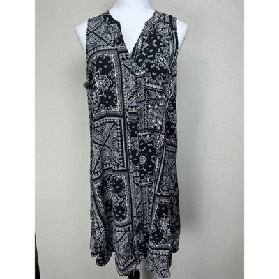 J For Justify Bandanna Print Sundress 1X Lightweight & Breezy Whimsy - Image 1 of 4