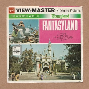 Complete set of three vintage View-Master reels Disneyland Fantasyland 1970s - Picture 1 of 2