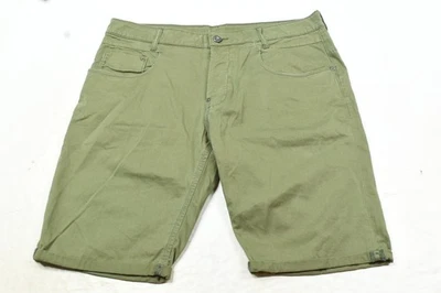 Pantalones Cortos Chinos G-Star RAW Radar Tapared Para Hombres 36 Verde Botón-Vuela Calce Ajustado Informales Foto 1 de 4