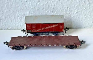 Fleischmann 2 Güterwagen 50/60er Jahre HO Konvolut ohne OVP #8 - Bild 1 von 3