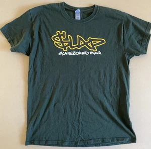 VINTAGE SKATER T-SHIRT ‘90s SLAP MAGAZINE PRE-OWNED SIZE LARGE - Bild 1 von 4