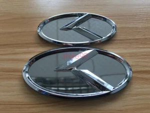 2pcs Hood Front Rear Chrome K Logo Emblem Badge for KIA K5 Optima 2010 - 2018 - Picture 1 of 10