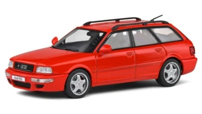 MODELLINO AUTO STATICO SOLIDO AUDI AVANT RS2 1995 ROSSO MODELLISMO SCALA 1:43 - Immagine 1 di 2