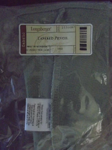 Longaberger Pencil Basket Tapered Sage Green OE Fabric Liner Only New - Imagen 1 de 1