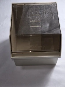 Vintage Tandy Floppy Disk Storage Case Holder With Dividers for 5.25 Floppy Disc - Picture 1 of 8