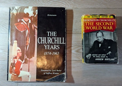 Churchill Books The Churchill Years 2 X : 1874-1965 Heinemann & Blenheim - Good - Image 1 of 4