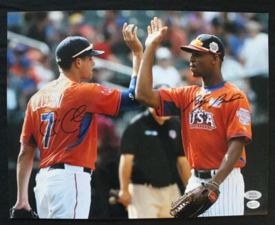 加林·塞奇尼和拜伦·巴克斯顿签名 11x14 照片亲笔签名 PSA/DNA AM66053 — 第 1/3 张图片