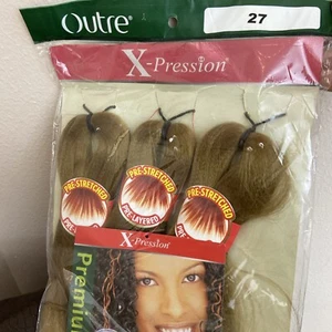 Outre X-Pression Pre-Stretched 3X Ultra Braid 42" Hair Extensions Color 27 - Picture 1 of 11