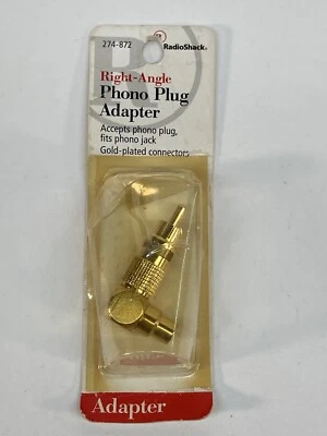 RadioShack 274-872 Right-Angle Male RCA Phono Plug to Female RCA Phono Jack - Image 1 of 3