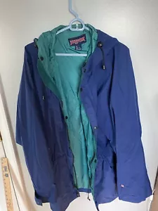 Vintage 90s JANSPORT Windbreaker Jacket Nylon Zip UpCoat VTG 1990s Packable rare - Picture 1 of 6