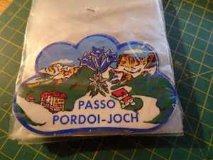 TOPPA PATCH IN materiale plastico d epoca passo pordoi joch - Bild 1 von 2