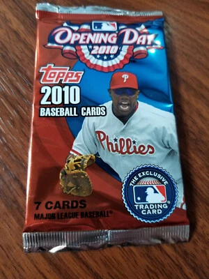 2010 Topps Baseball Opening Day: 7 card pack - see full checklist inside - Image 1 of 4
