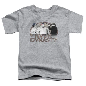 Three Stooges Toddler T-Shirt NYUK Dynasty Athletic Heather Tee - Picture 1 of 2