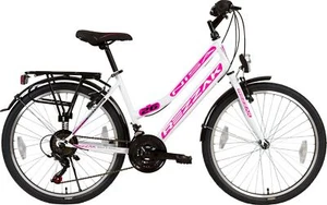 26 Zoll Fahrrad Damenfahrrad Mädchenfahrrad Kinderfahrrad City Weiss pink neu - Bild 1 von 4