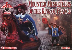 Caja Roja 1/72 72146 Mosqueteros Montados del Rey de Francia (12 Figuras Montadas) - Imagen 1 de 7