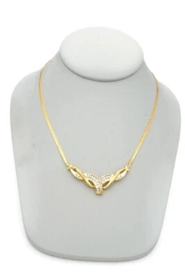 Collar de diamantes de oro amarillo de 14k de 0,50 CTW 16,75" Foto 1 de 4