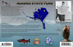 Tarjeta guía de la bandera del estado de Alaska - Imagen 1 de 2