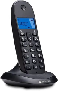 MOTOROLA C1001 CB+ DECT Telefon Schwarz 5055374715741 - Zdjęcie 1 z 3