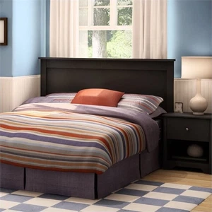 South Shore Breakwater Full Queen Panel Headboard in Black - Picture 1 of 1