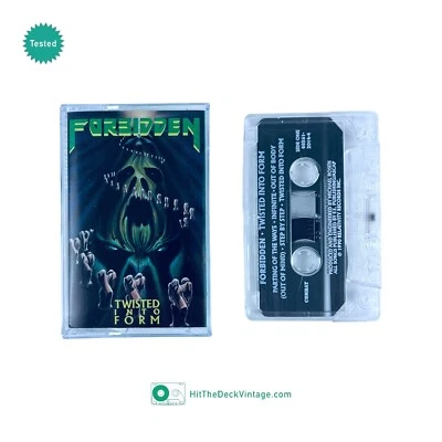 Forbidden Twisted Into Form Cassette Tape (1990) US 1st Thrash Metal TESTED - Image 1 of 2