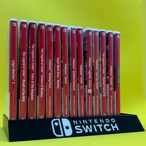 Nintendo Switch Game Organiser Storage Fit 16 Games Black and White - Picture 1 of 8