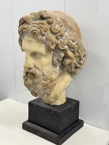Vintage ALVA Studios 1986 Bust of Asclepius – Classical Hellenistic Sculpture - Picture 1 of 24
