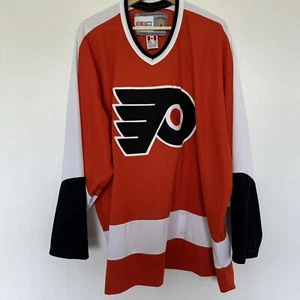 Camiseta CCM Vintage Philadelphia Flyers Adulto XXL NHL Hockey Equipo en Blanco Logo Para Hombres - Imagen 1 de 12