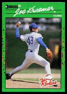 1990 Donruss The Rookies - Joe Kraemer #10 - Chicago Cubs - Image 1 of 2