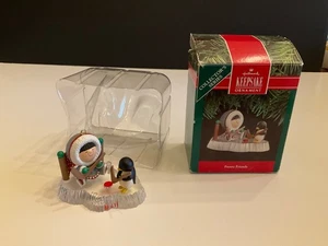 Frosty Friends 1991 HOCKEY Hallmark Keepsake Ornament 12th in Series w/Box - Picture 1 of 5