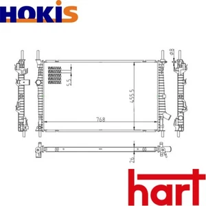 RADIATOR ENGINE COOLING 643 015 FOR FORD TRANSIT/V363/Van/Platform/Chassis/Bus - Picture 1 of 6