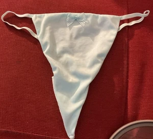 VINTAGE VICTORIA'S SECRET SEXY SILKY Angel 2008 TANGA PANTY Medium - Bild 1 von 4