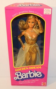 Vintage 1980 GOLDEN DREAM Barbie Mattel #1874 New NRFB - Picture 1 of 11
