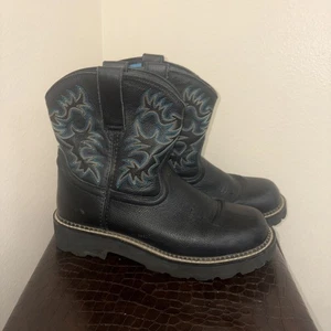 Ariat Cowboystiefel schwarz Leder eckige Zehenpartie Damen 7,5 - Bild 1 von 22