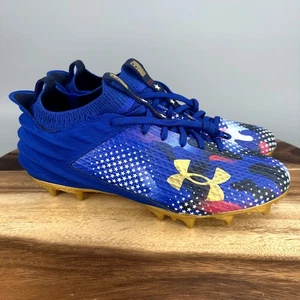 Under Armour Blur 2 MC Men's Size 12 Football Cleats USA Blue Gold 3027307-400 - Picture 1 of 7