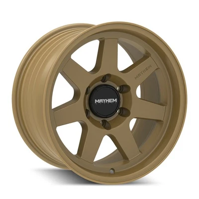 Rueda de bronce satinado elevada 17" Mayhem Convoy 17x9 6x135-6 mm para llanta Ford Lincoln Foto 1 de 4