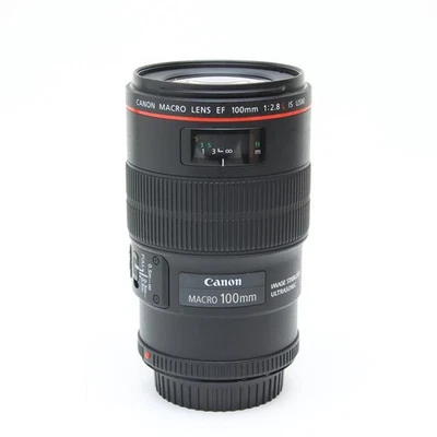 Excellent Canon EF100mm F2.8L Macro IS USM Lens (Cleaned and Inspected) - Image 1 of 4
