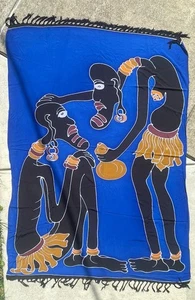 AFRICAN TRIBAL WALL HANGING TAPESTRY - Picture 1 of 4