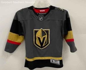 NHL Boys Black Vegas Golden Knights "Karlsson" Jersey Shirt - Size 4/7 - Picture 1 of 4