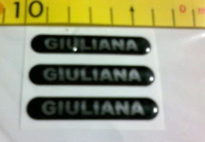 Logo Fregio con Nome in Resina 3 pezzi Giuliana - Foto 1 di 1