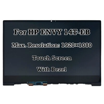 B140UAT01.0 14'' FHD LCD Touch Screen Digitizer Assembly For HP ENVY 14t-ebxxx - Image 1 of 4