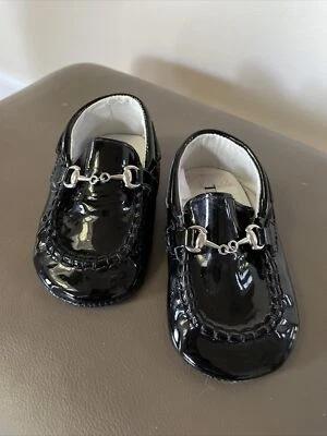 TRUMFIT Negro Mocasín Cuna Zapatos 6-12 Meses Unisex Niño Niña Bebé Foto 1 de 4