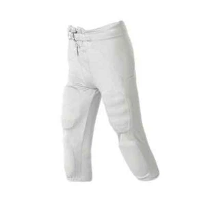 Alleson Athletic Seven pad Solo Football Pant White LARGE Youth NEW - Picture 1 of 1