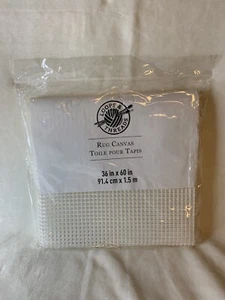 Loops And Threads 36 in X 60 in Rug Canvas NEW NIP Rug Making Latch Hook Craft - Picture 1 of 12