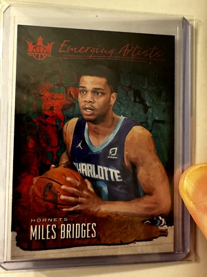 2018-19 Panini Court Kings - Emerging Artists Ruby /99 #29 Miles Bridges + bonus - Image 1 of 4