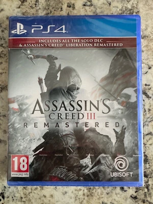 Assassins Creed III Remastered with Liberation PS4 Brand New Factory Sealed - Image 1 of 2