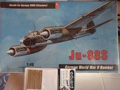  JU -88 S  1/48 SCALE HOBBY CRAFT MODEL+ PHOTOETCHED+BOMBS&SLEDS - Immagine 1 di 4