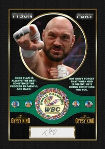 Tyson Fury - Boxing - ORIGINAL A4 PHOTO PRINT MEMORABILIA - Picture 1 of 8