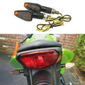 Motorcycle LED Turn Signals Blinker Lights For Kawasaki Ninja ZX6R 636 300 250 - Picture 1 of 11