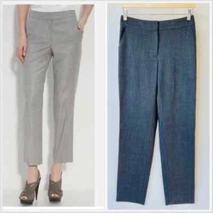 Pantalón corto de lana gris oscuro St. John talla 4 Emma - Imagen 1 de 10